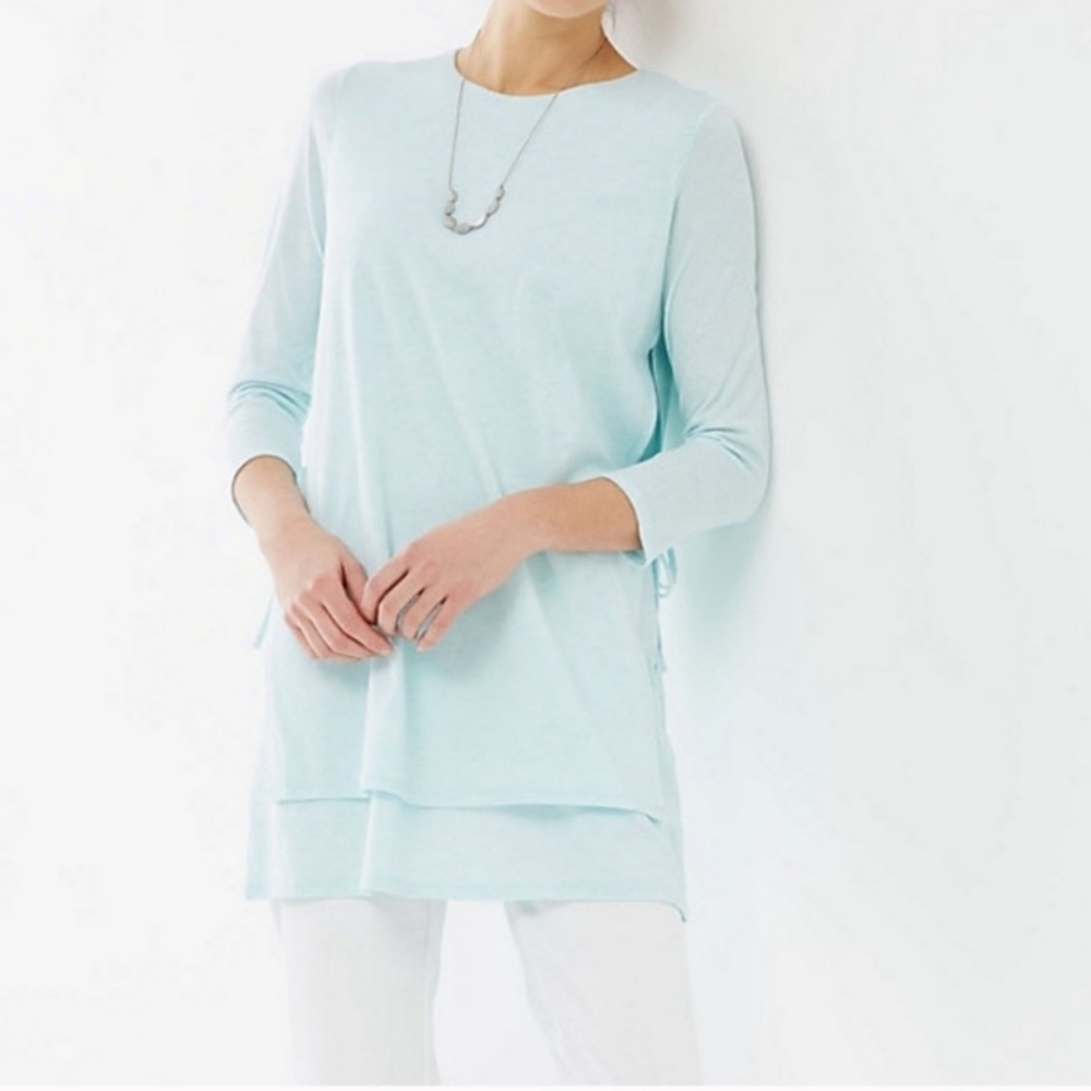 J. Jill Pure Jill PJ Layered Side-Tie Tunic Size Small